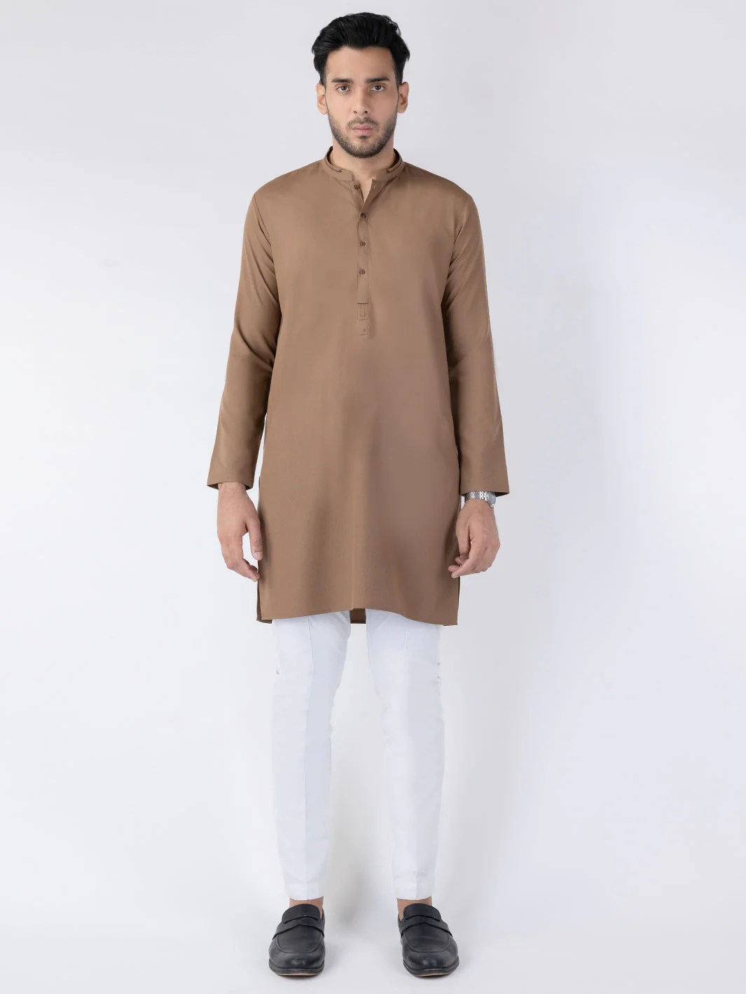 BROWN BLENDED KURTA | AL-K-1262/AM-6315A