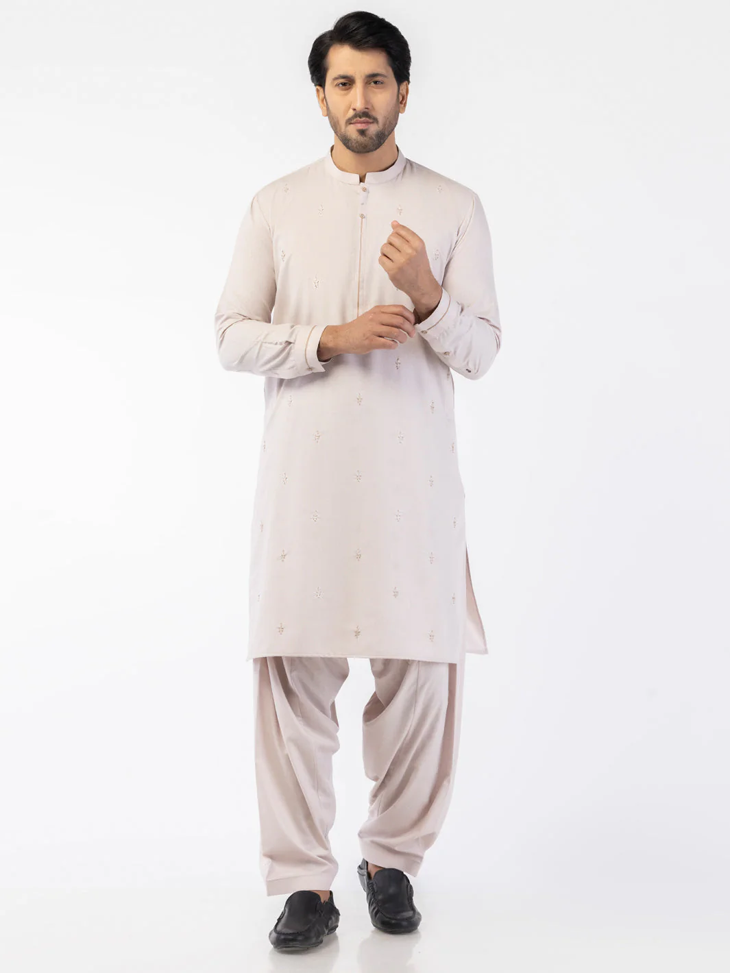 TEA PINK BLENDED KAMEEZ SHALWAR | AL-KS-3170A/AM-6291A