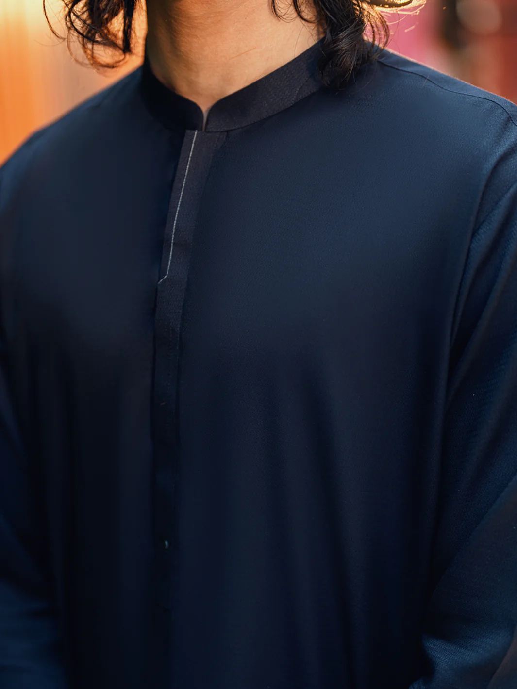 NAVY BLUE KAMEEZ SHALWAR | AL-KS-3288/AM-6341C - Image 4