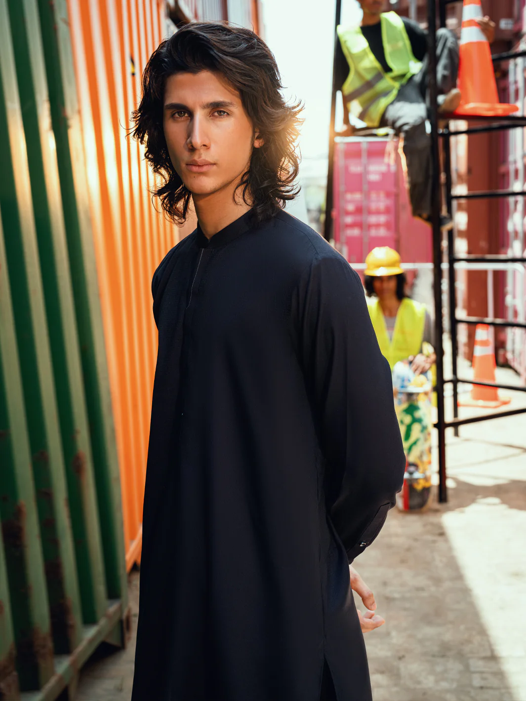 NAVY BLUE KAMEEZ SHALWAR | AL-KS-3288/AM-6341C - Image 7