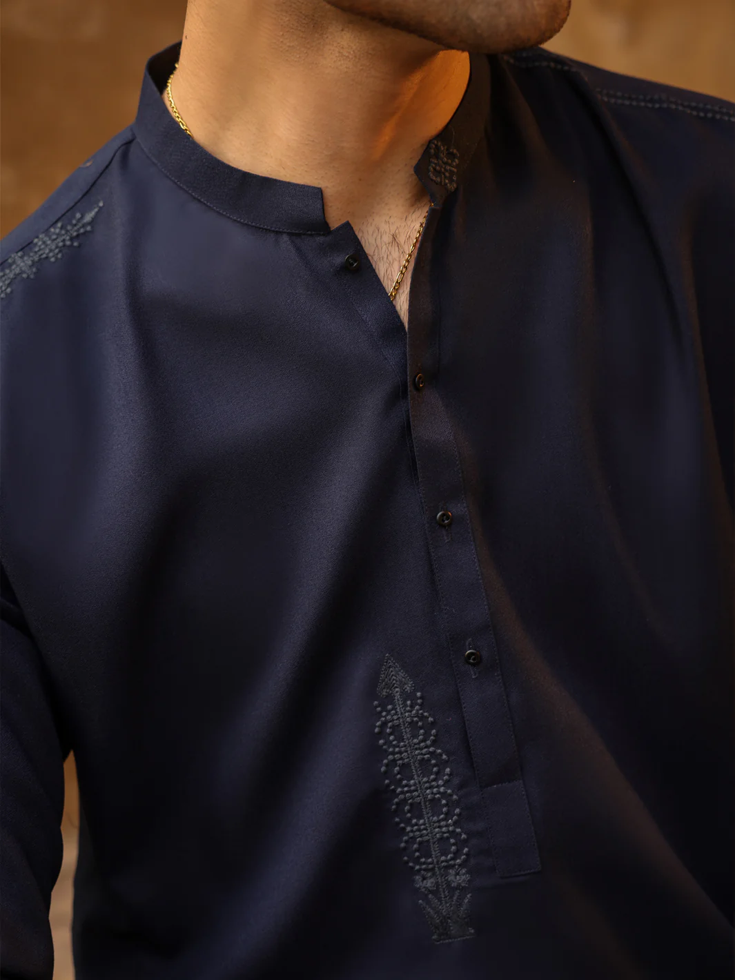 NAVY BLUE KAMEEZ SHALWAR | AL-KS-3316/AM-15068B - Image 4