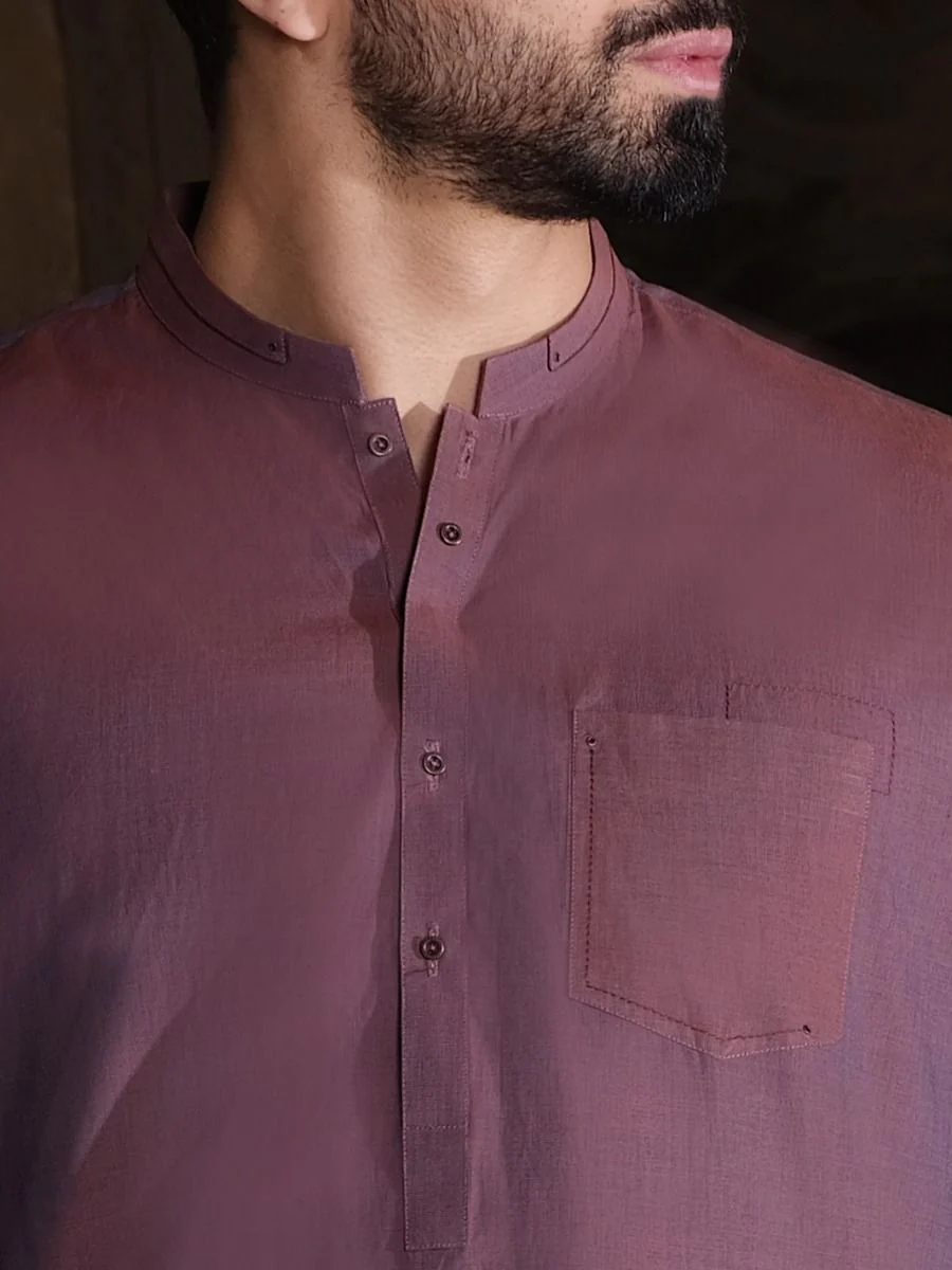 MAROON KAMEEZ SHALWAR | AL-KS-US-2498 V-3 2020 - Image 2