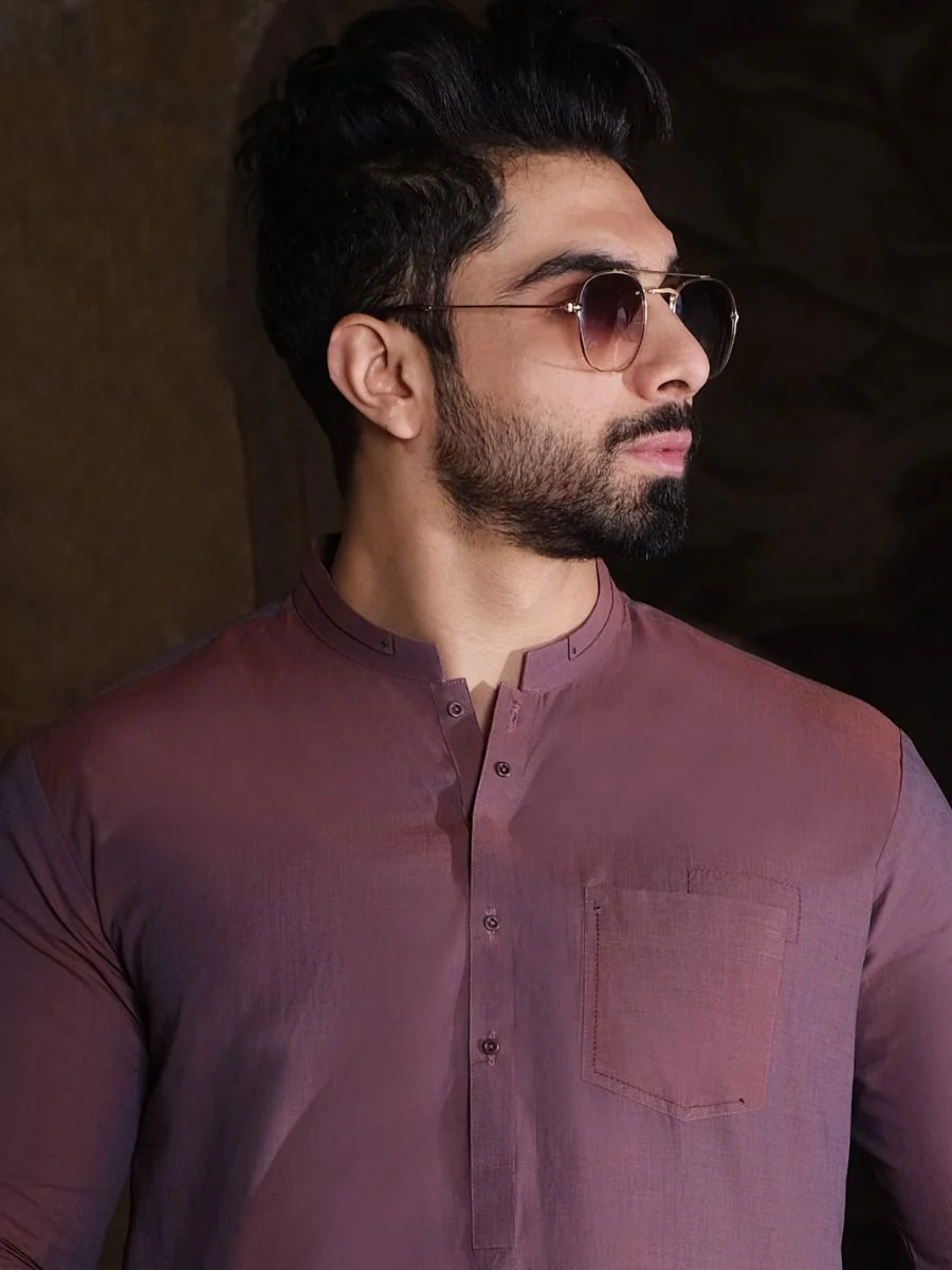 MAROON KAMEEZ SHALWAR | AL-KS-US-2498 V-3 2020 - Image 3