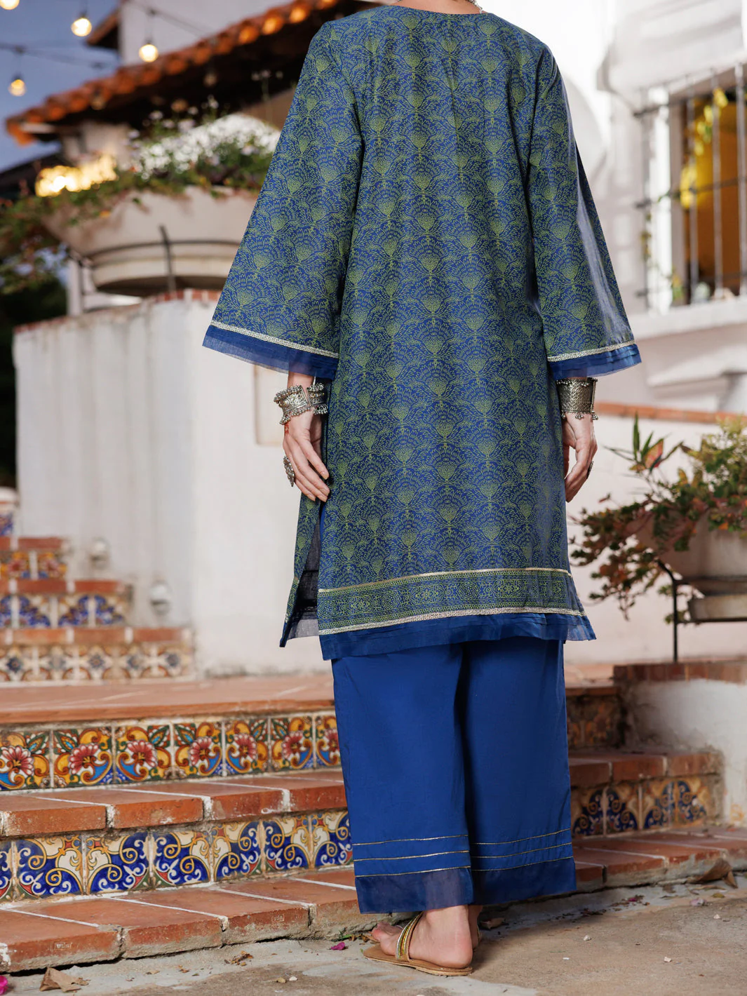 BLUE LAWN KURTI | AL-LK-1031/FB-1031A - Image 2