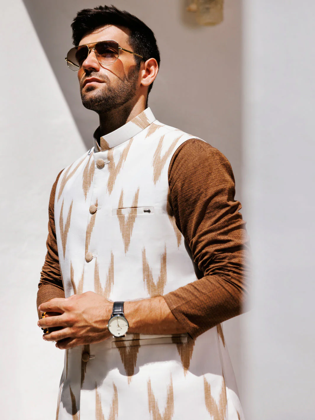 MULTICOLOR COTTON WAISTCOAT | AL-WC-550A/AM-6282A