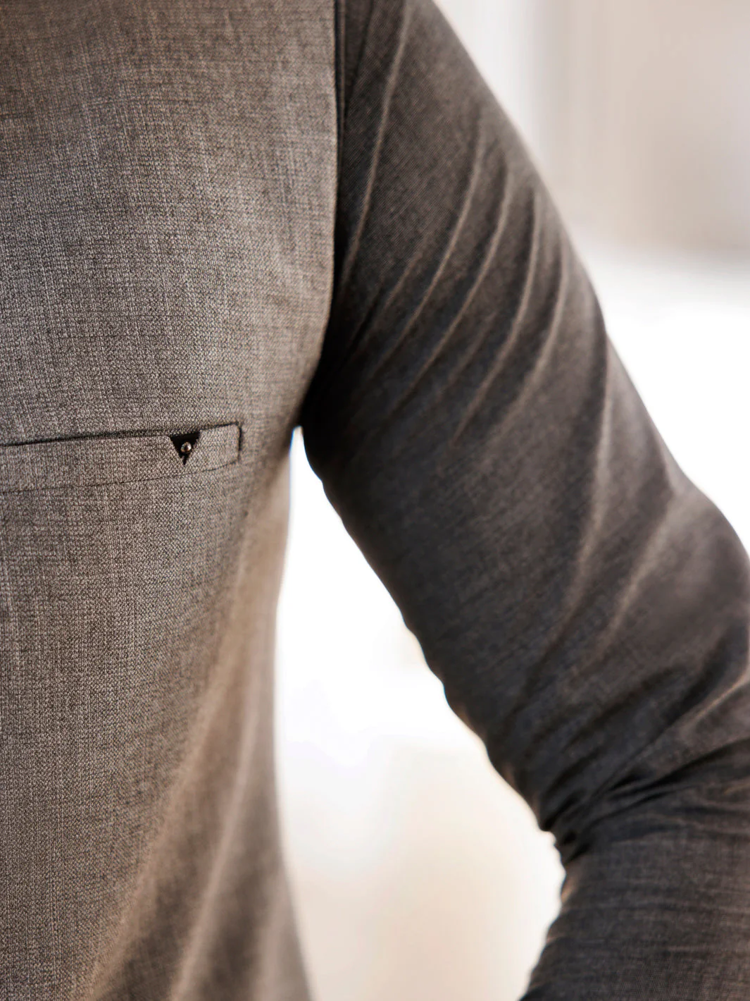 GREY BLENDED WAISTCOAT | AL-WC-575/AM-6272A - Image 3