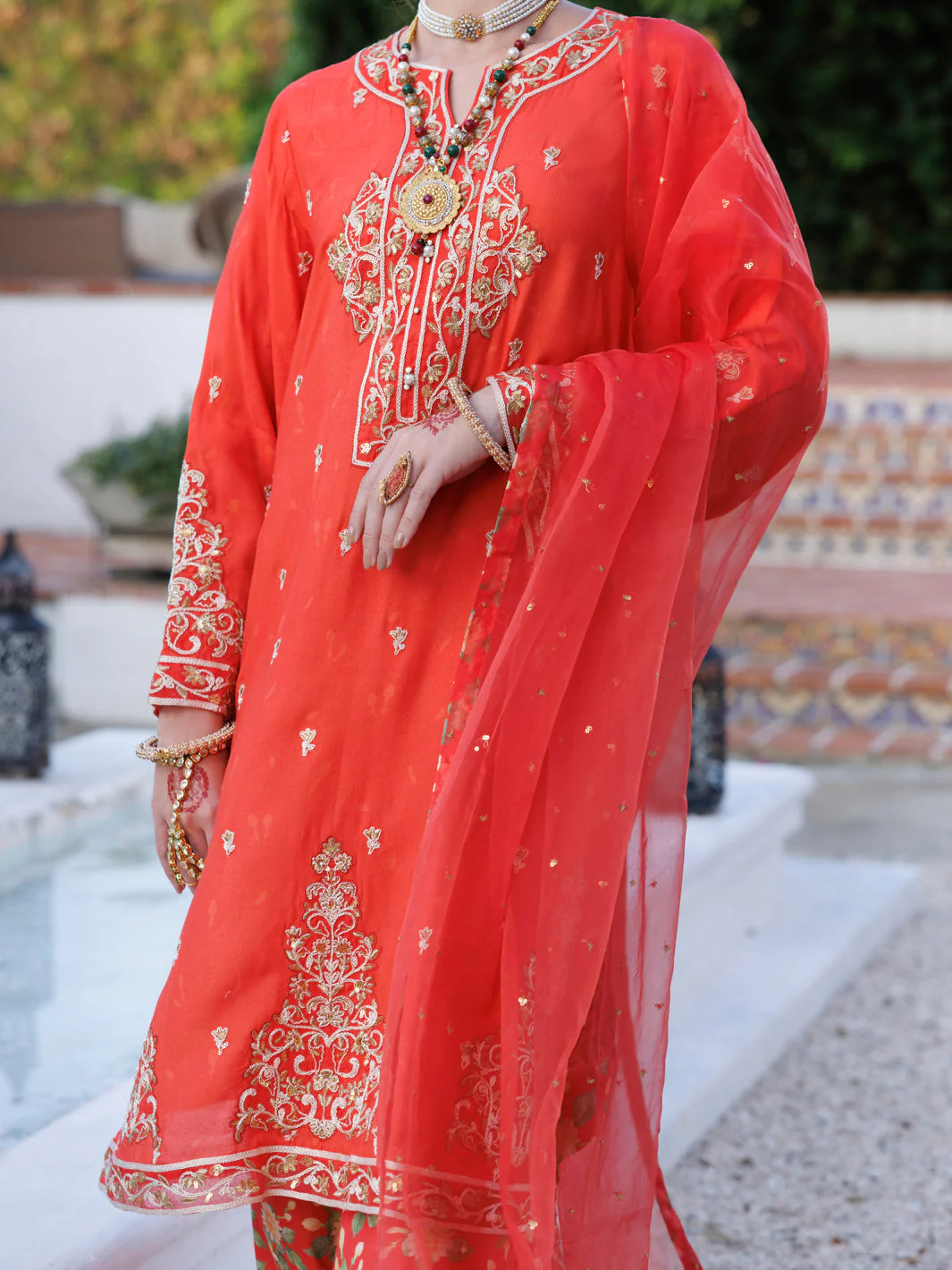 ORANGE MAPLE SILK 3PC STITCHED | ALP-3PS-2050/S FB-2050A - Image 3