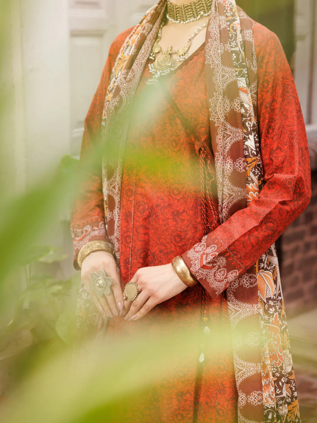 MAROON LAWN 3PC STITCHED | ALP-3PS-2144/S FB-2144A - Image 3