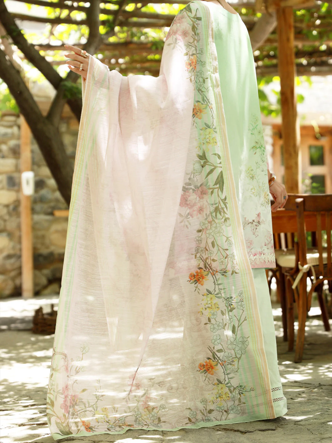 PISTACHIO GREEN LAWN 3PC STITCHED | ALP-3PS-US-1375/S FB-1375A - Image 2