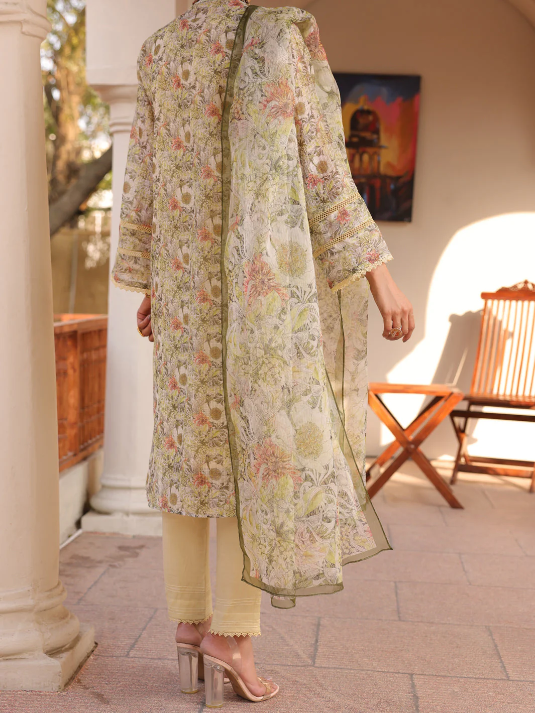 BEIGE 3PC UNSTITCHED | ALP-3PS-US-1612 FB-1612A - Image 2