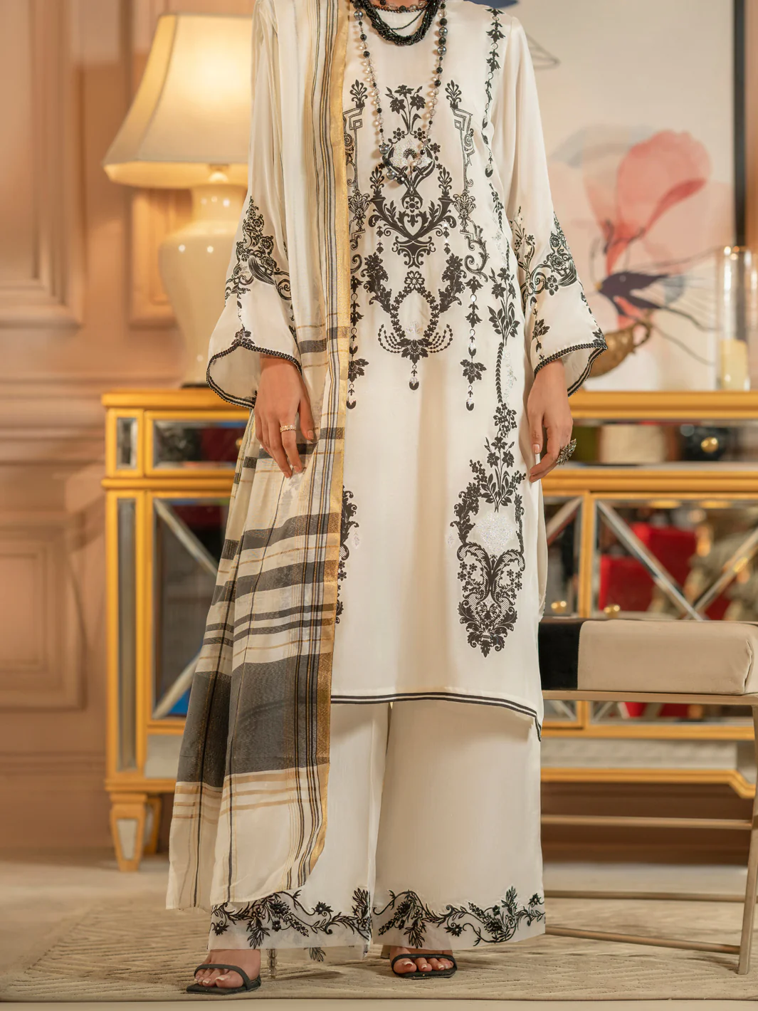 BLACK-WHITE 3PC STITCHED | ALP-3PS-US-1661/S FB-1598A