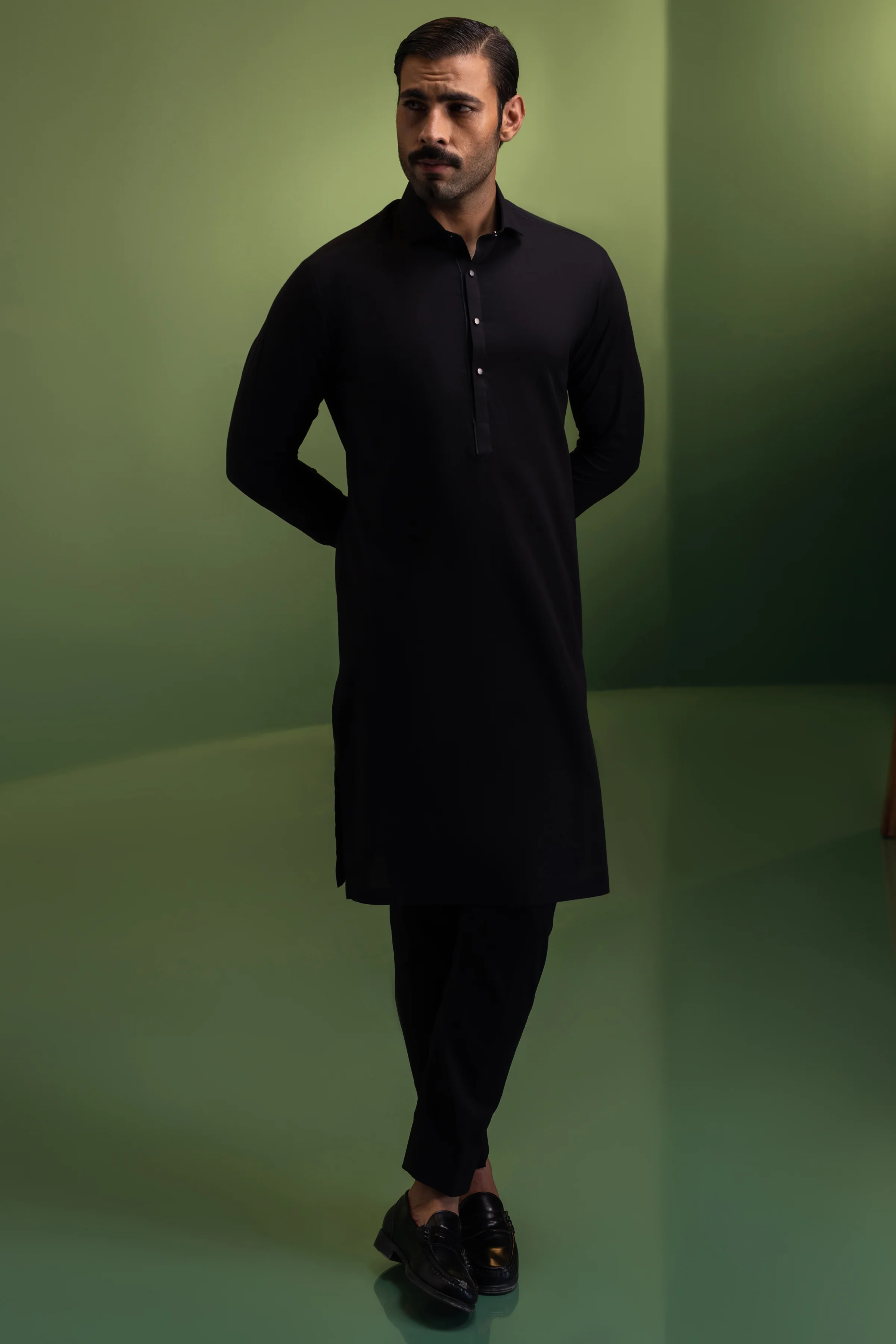 BLACK KURTA TROUSERS | CCMKT-US-39431-A3-SICILY