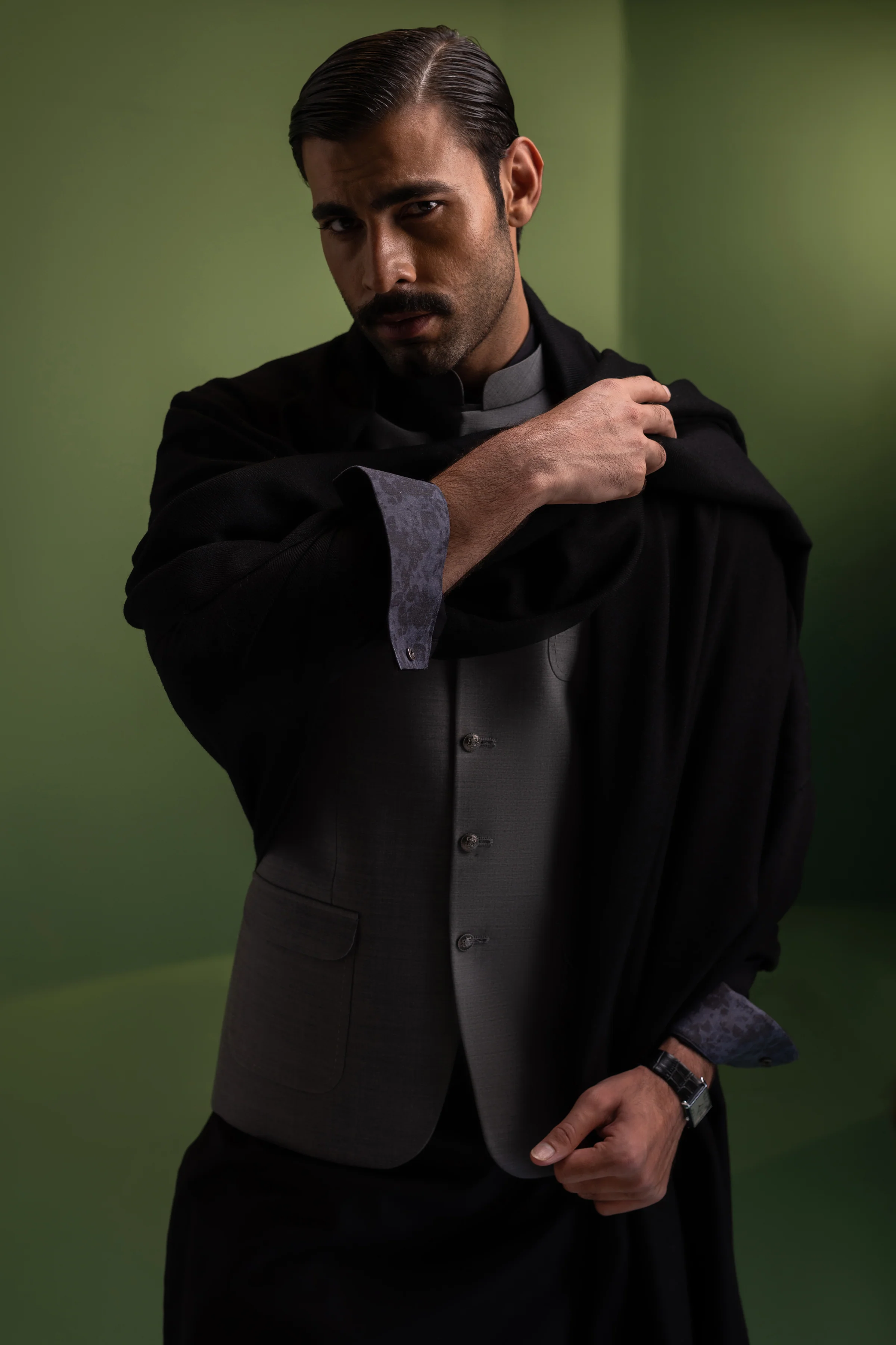 BLACK KURTA TROUSERS | CCMKT-US-39431-A3-SICILY - Image 3
