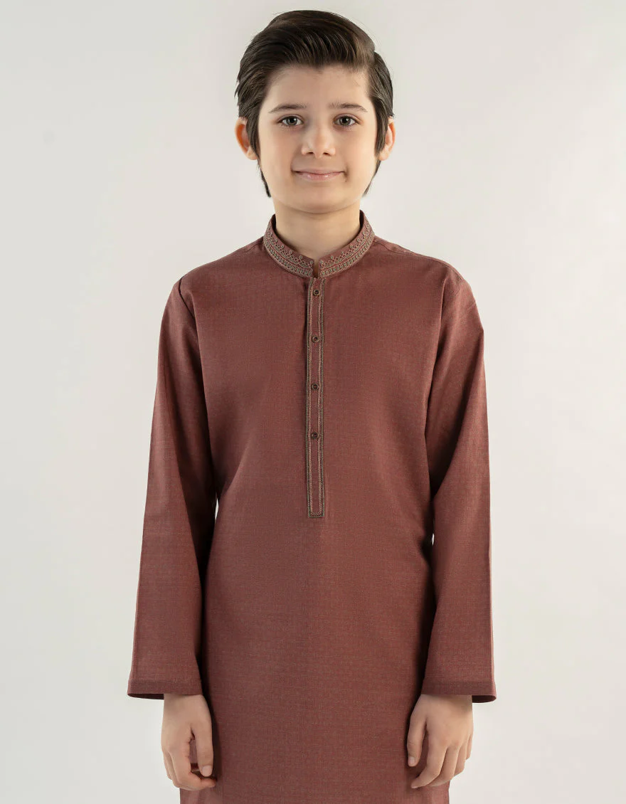 DULL RED COTTON KURTA | JCK-A-39233/S24/JJ9552-SF - Image 2
