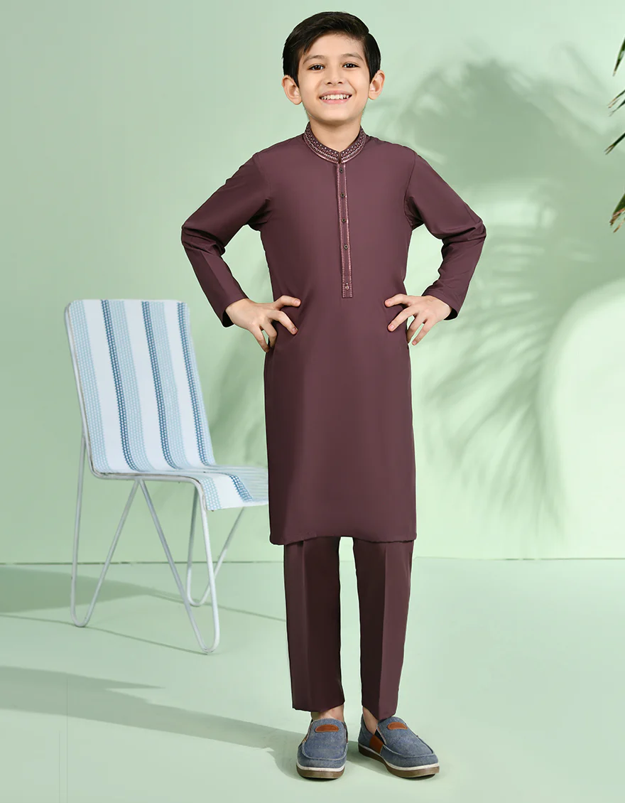 BROWN BLENDED KURTA TROUSERS | JCKP-S-39001/S24/JJ8