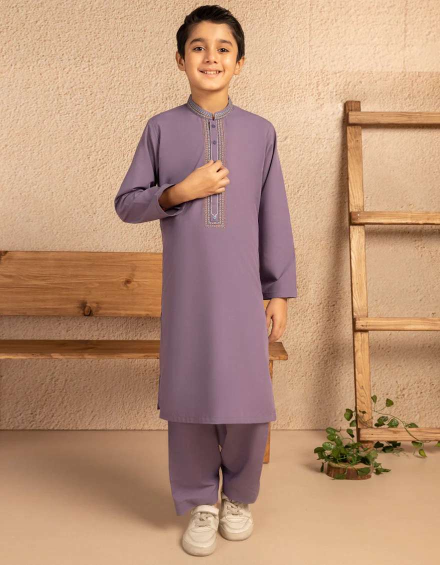 LAVENDER BLENDED KAMEEZ SHALWAR | JCKS-A-39328/S25/JJ10120-FL