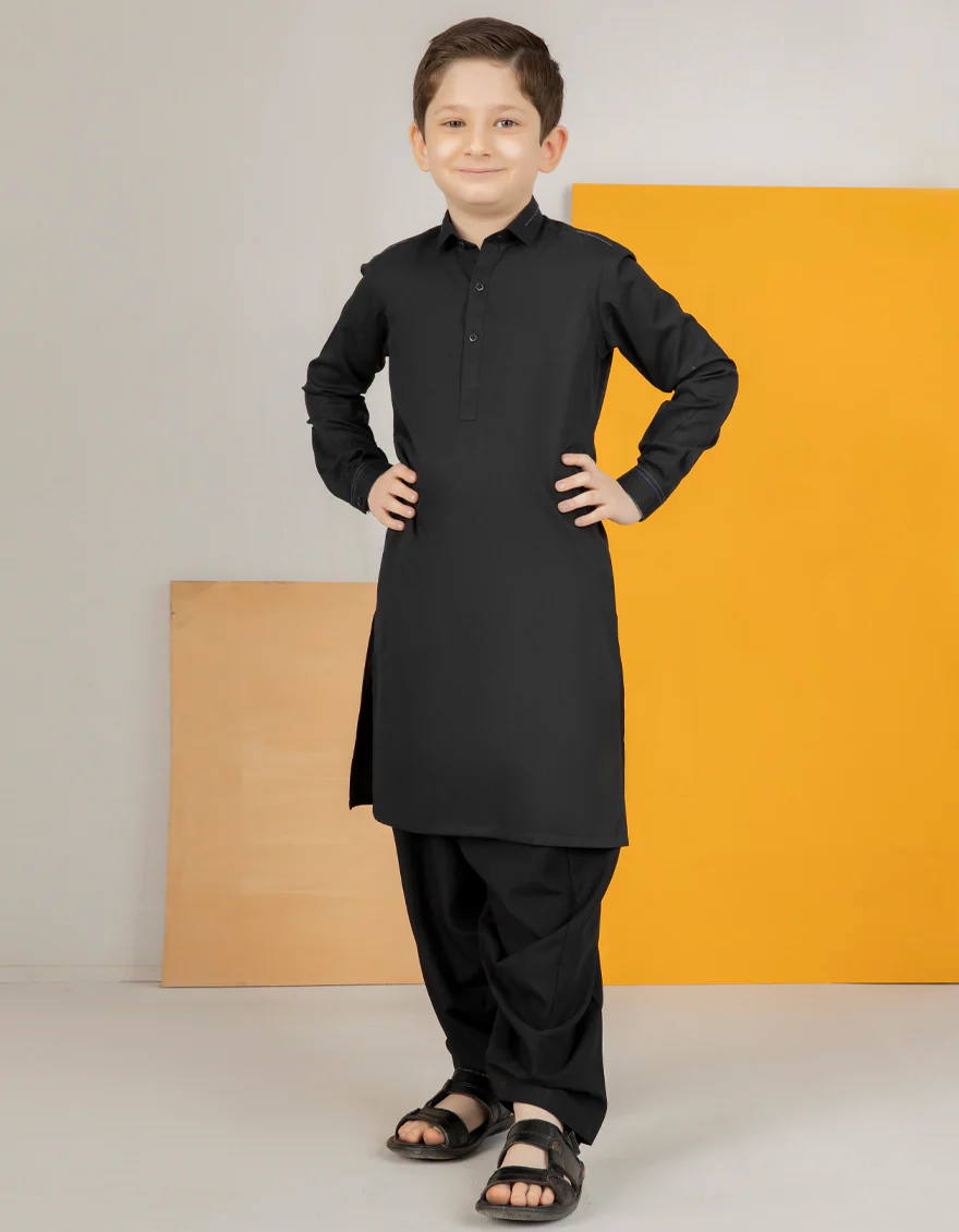 BLACK VISCOSE KAMEEZ SHALWAR | JCKS-US-44145/A22/JJ8346-CL