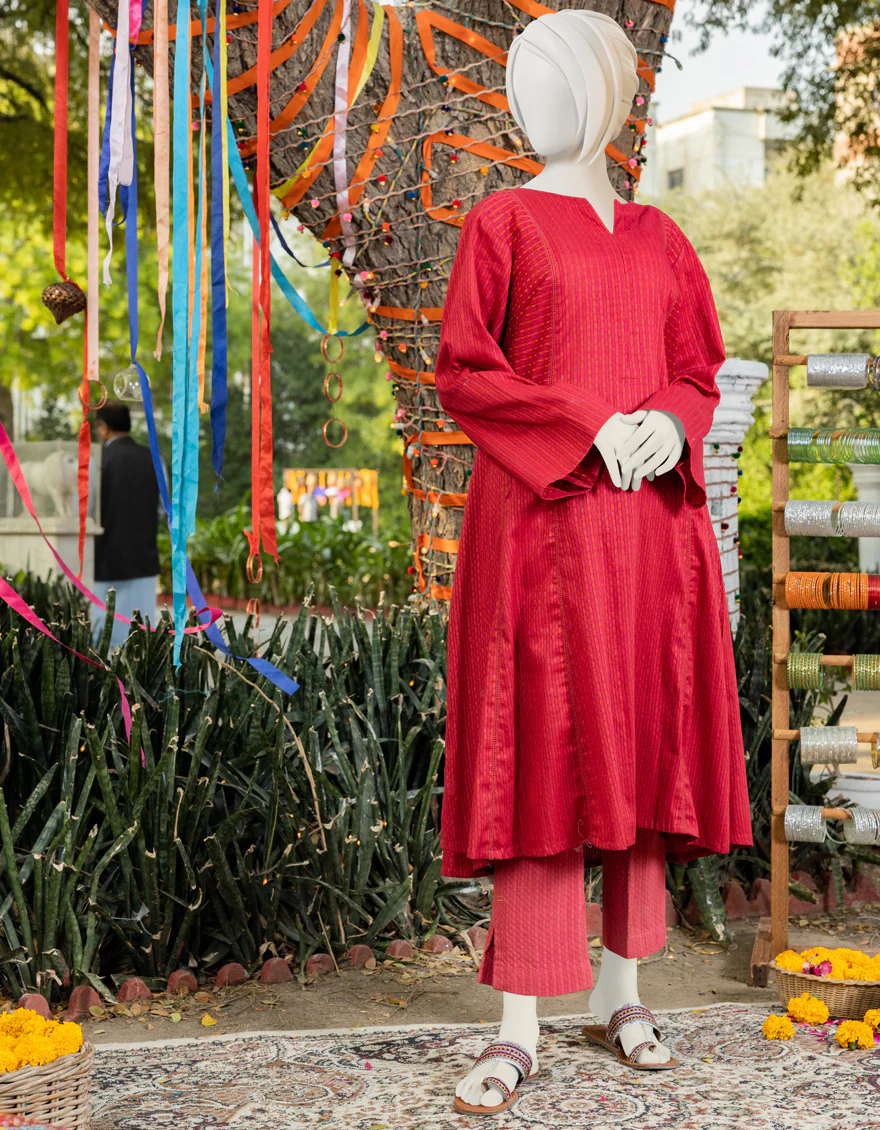 RED DYED 2PC STITCHED | JGK-S-YGTL-US-422-23 FB/ALIFIA-630