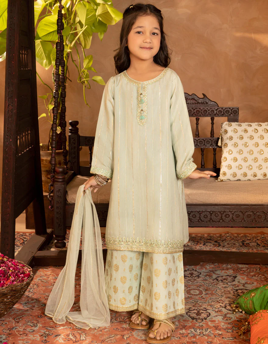 GREEN 3PC STITCHED | JGKL-S-JGF-25-1908 FB/SHIREEN-8