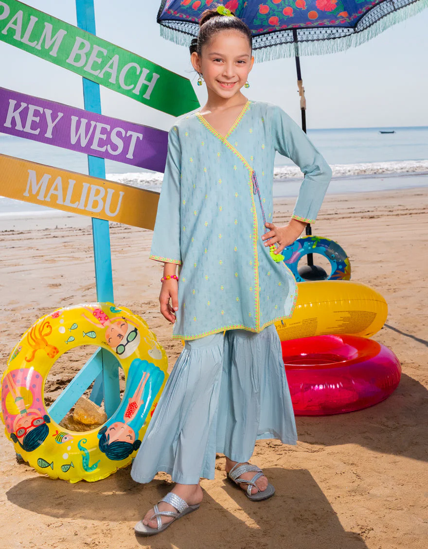 BLUE DOBBY 2PC STITCHED | JGKL-S-JGST-25-5612/S FB/VIVID-3