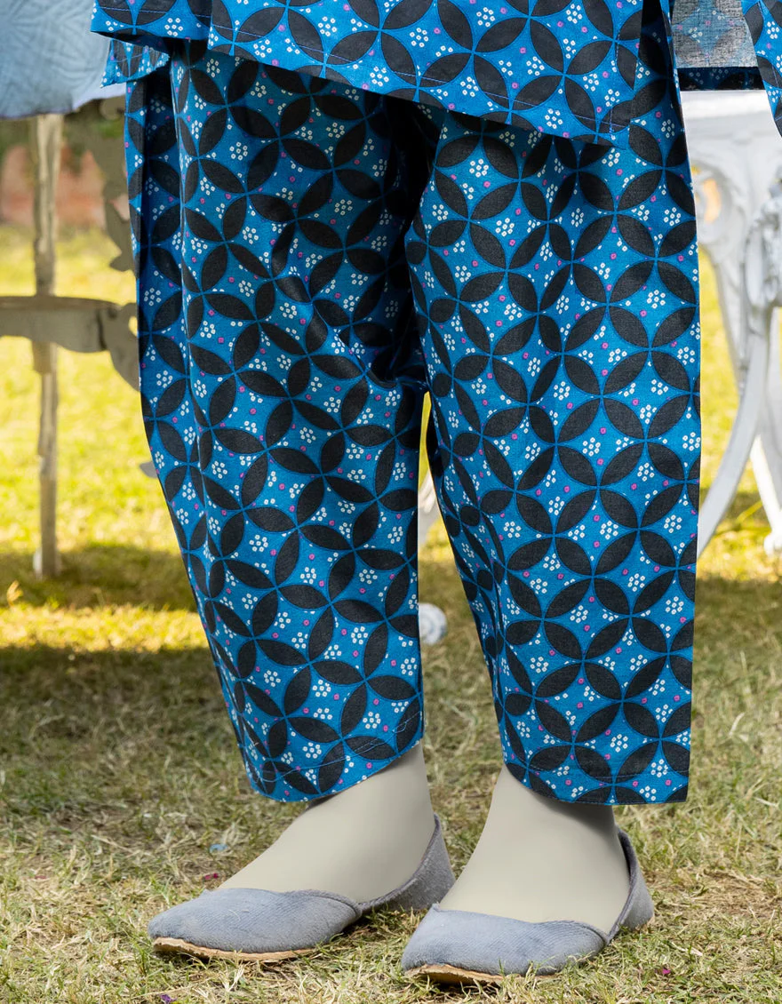 BLUE LAWN TROUSERS | JGT-S-JTT-25-4003 FB/ESSENTIALS- T-03