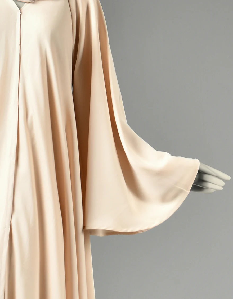 BEIGE ABAYA | JJAB-US-22-009 FB/NIDA - Image 2