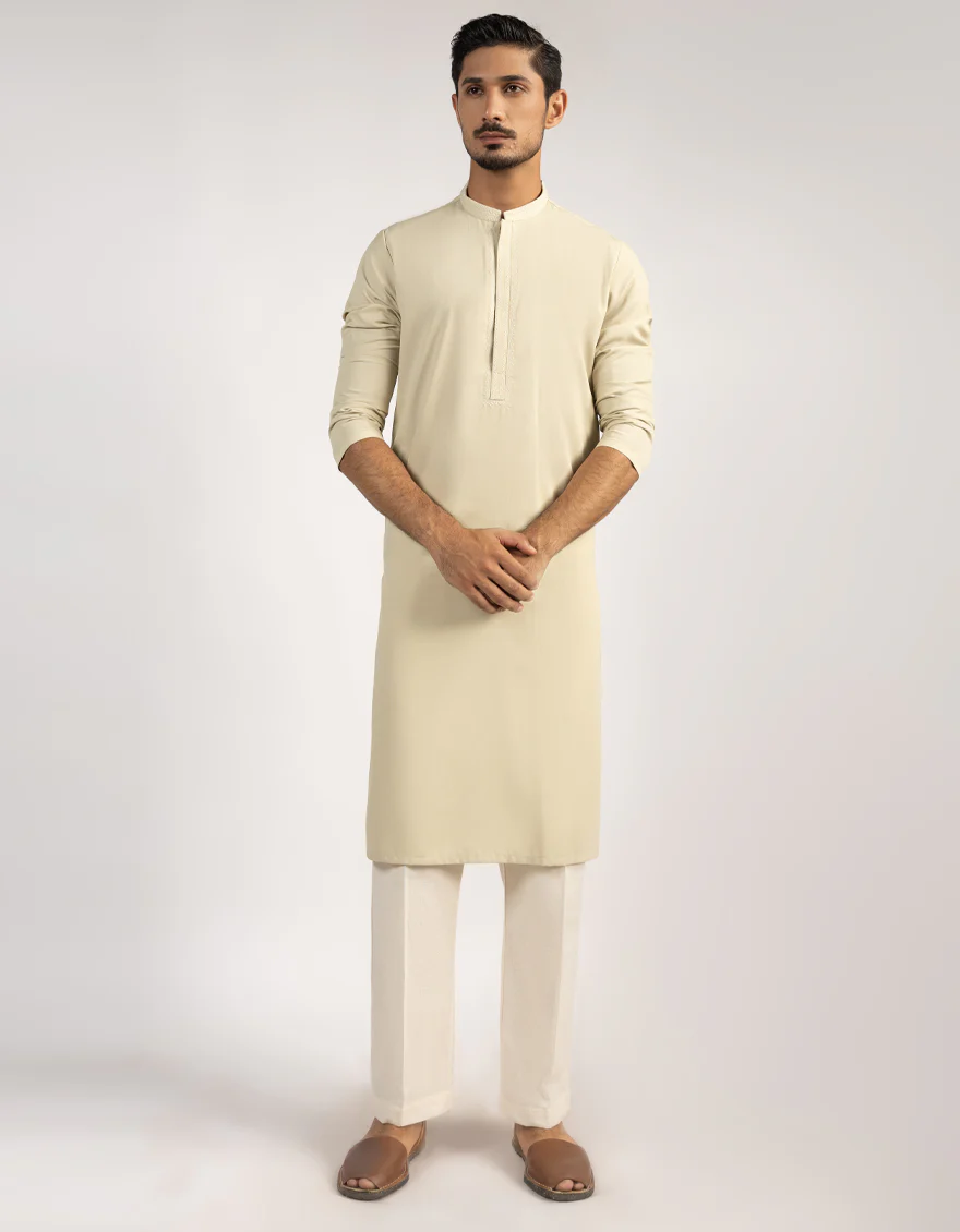 BEIGE BLENDED KURTA | JJK-A-33513/S25/JJ9765-SF