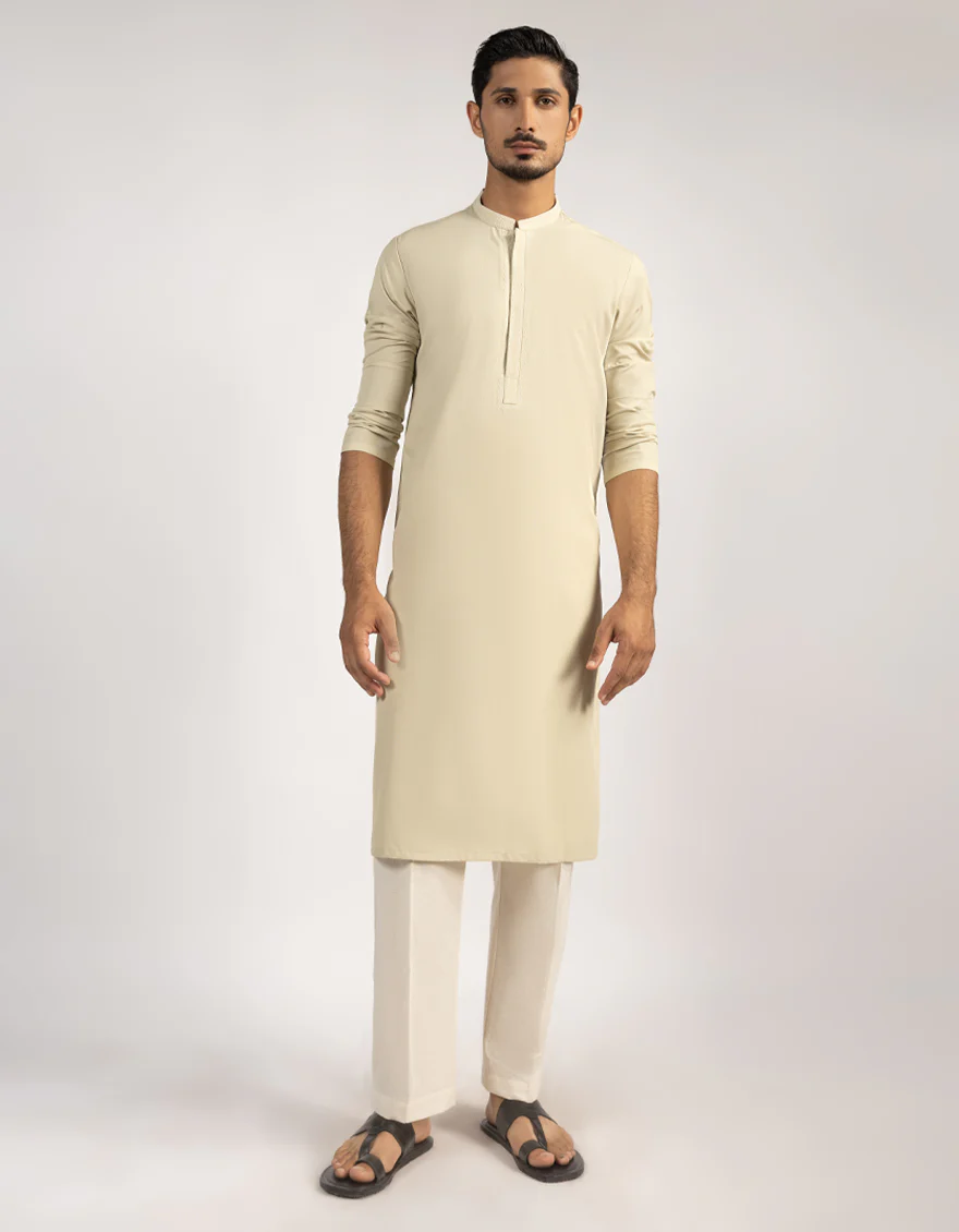BEIGE BLENDED KURTA | JJK-A-33513/S25/JJ9765-SF - Image 4
