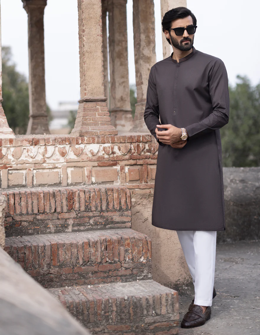 BROWN COTTON KURTA | JJK-S-US-37745/S23/JJ8771-SF