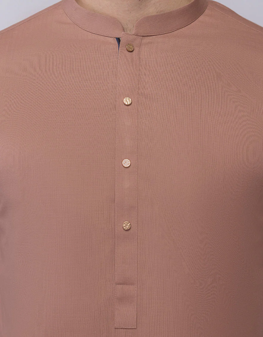 BRICK COTTON KURTA TROUSERS | JJKP-A-33203/S25/JJ9631-CL - Image 3