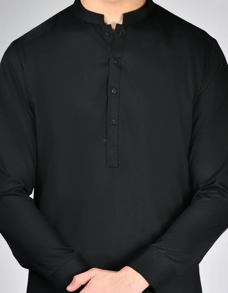 BLACK CVC KURTA TROUSERS | JJKP-A-46493/S24/JJ8745-PN - Image 2