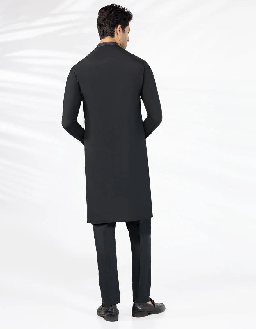 BLACK KURTA TROUSERS | JJKP-S-47488/S25/JJ9937-SF - Image 3