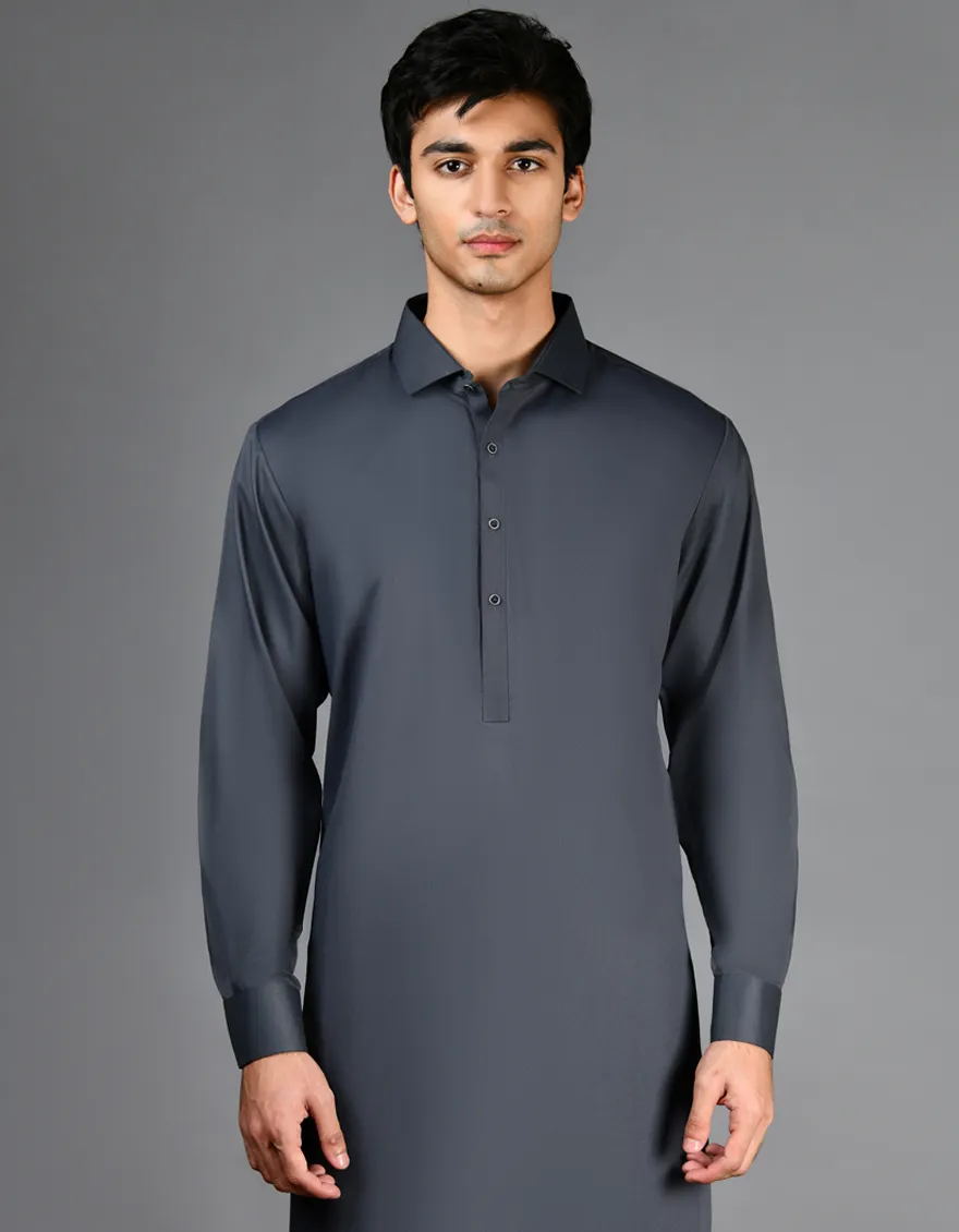 GREY BLENDED KAMEEZ SHALWAR | JJKS-A-30820-R36-AP/S25/JJ9772-PN - Image 2