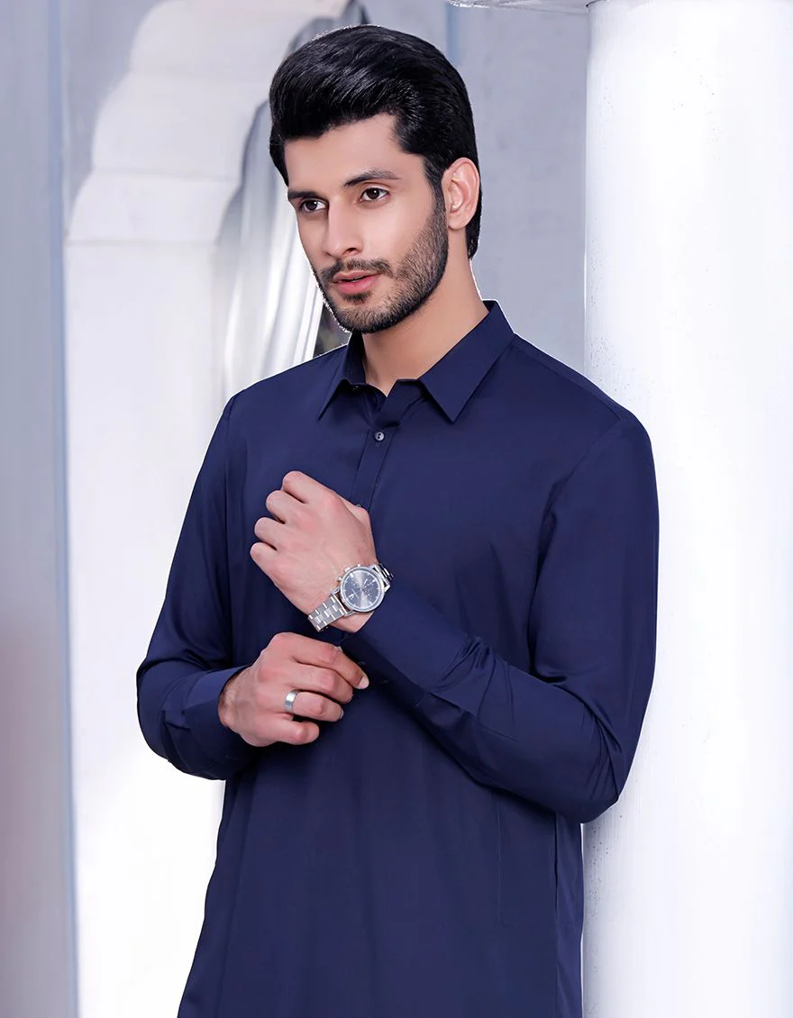 DARK BLUE KAMEEZ SHALWAR | JJKS-A-US-42094/S21/JJ7360 - Image 2