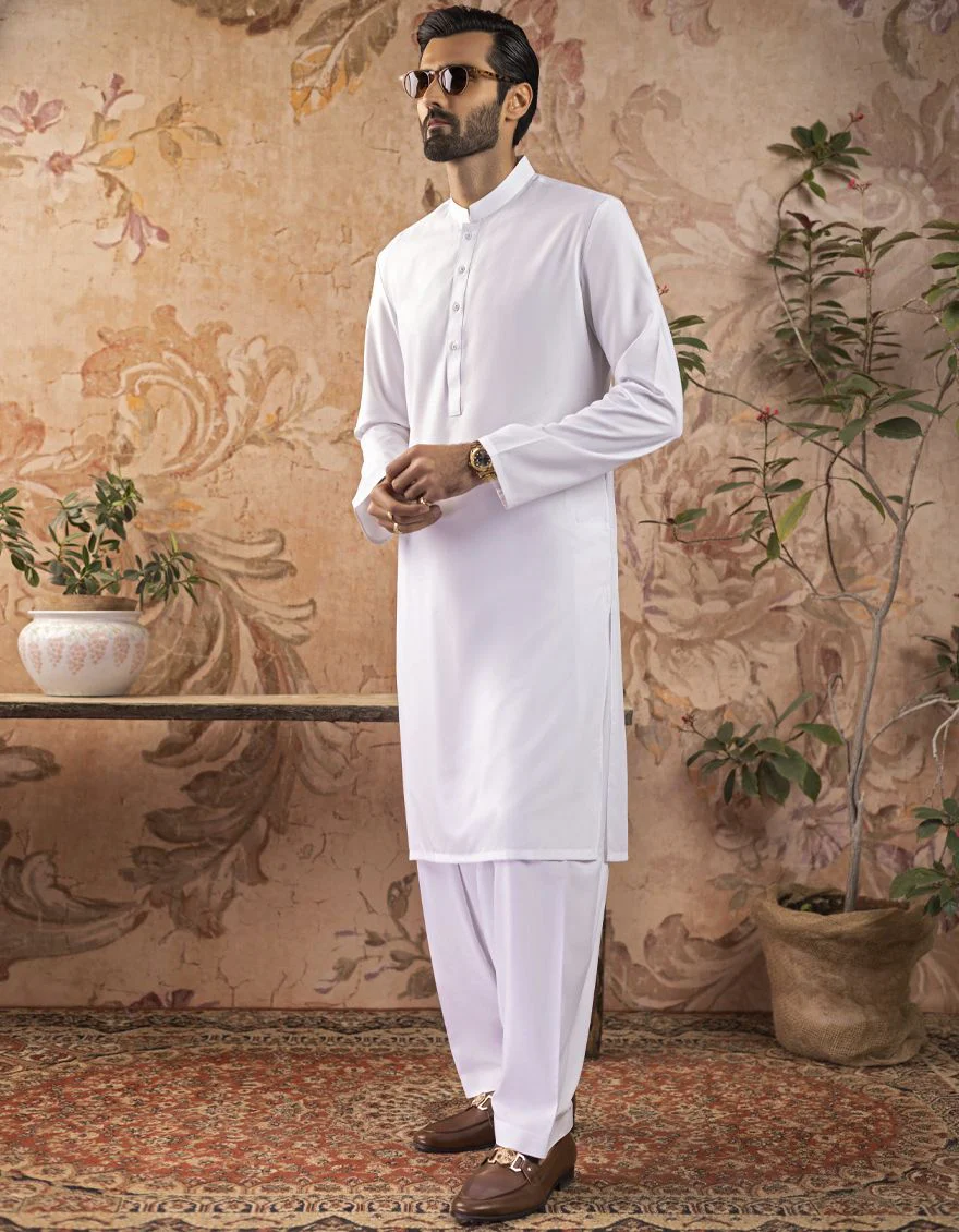 WHITE KAMEEZ SHALWAR | JJKS-S-US-30728-R10-AP/S22/JJ7567-PN - Image 5