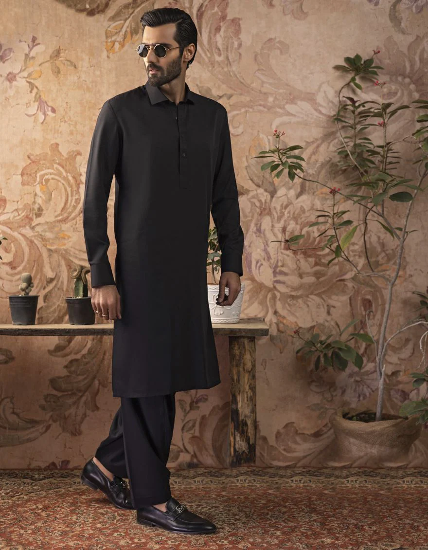 BLACK KAMEEZ SHALWAR | JJKS-S-US-30729-R15-AP/S22/JJ7565-PN