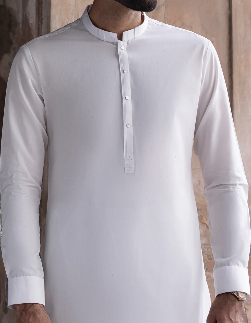 WHITE CVC KAMEEZ SHALWAR | JJKS-S-US-32722/S23/JJ8746-CL - Image 2