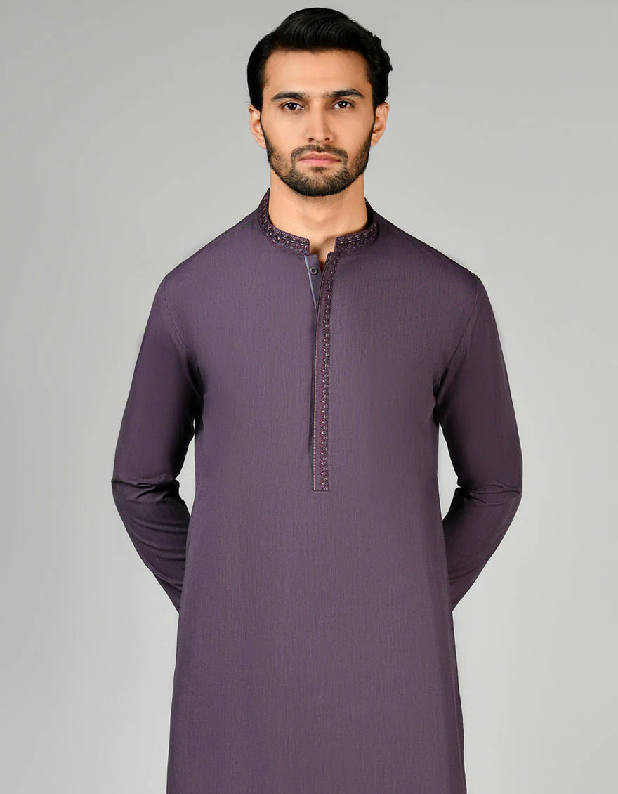 PURPLE KAMEEZ SHALWAR | JJKS-US-24-32794 - Image 3