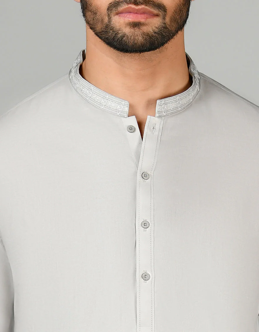 GREY KAMEEZ SHALWAR | JJKS-US-24-37816 - Image 2