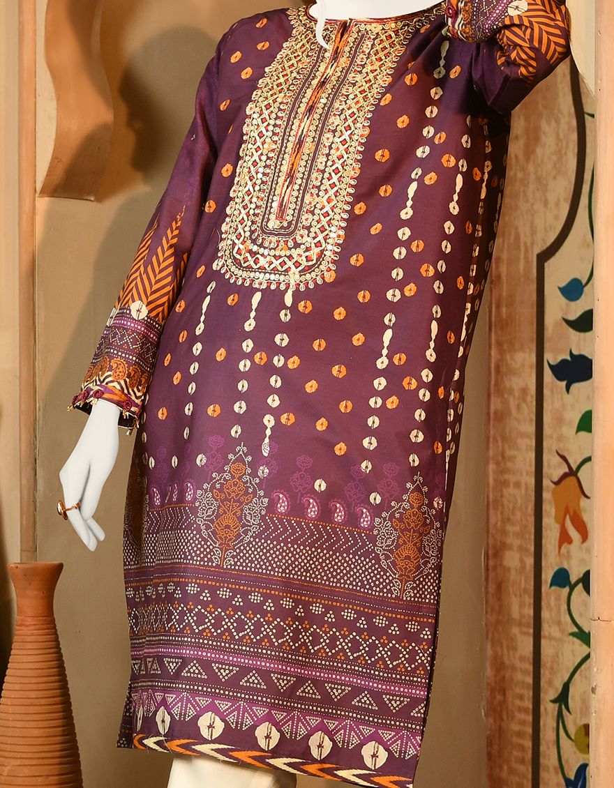 PURPLE CAMBRIC KURTI | JJLK-S-JPWK-US-22-684 FB/PLUM MAGIC - Image 3