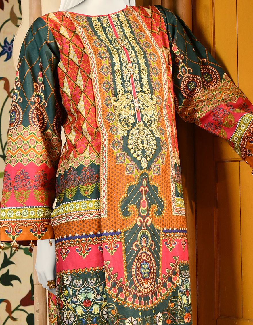 MULTICOLOR CAMBRIC KURTI | JJLK-S-JPWK-US-22-693 FB/CRAFTED - Image 3