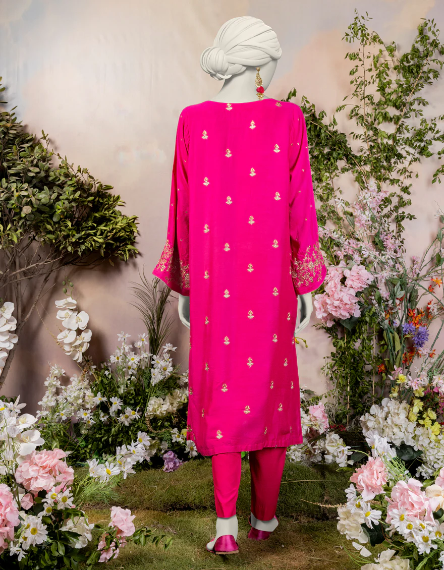 PINK KHADDI KURTI | JJLK-S-JPWS-24-3024 FB/GOTTA VINTAGE-03 - Image 2