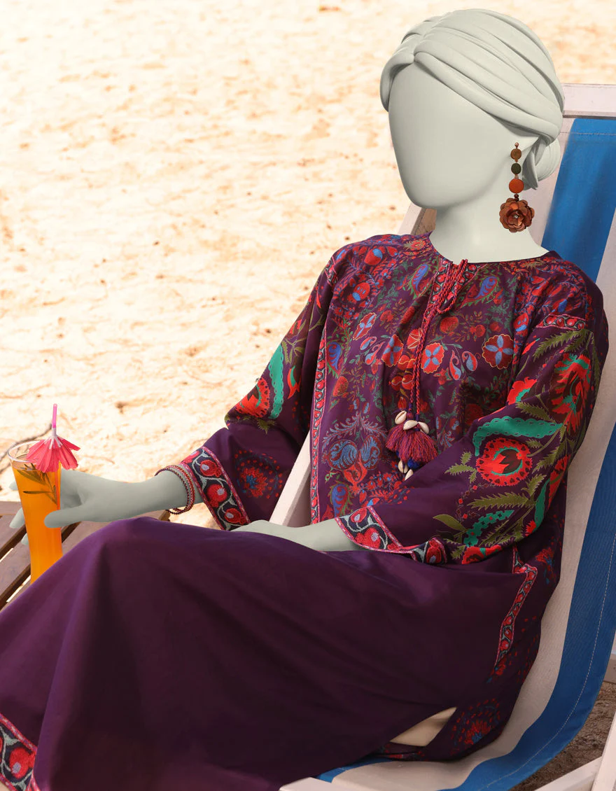 PURPLE DIGITAL KURTI | JJLK-S-JSS-25-332 FB/UZBEK CHARM 4 - Image 2