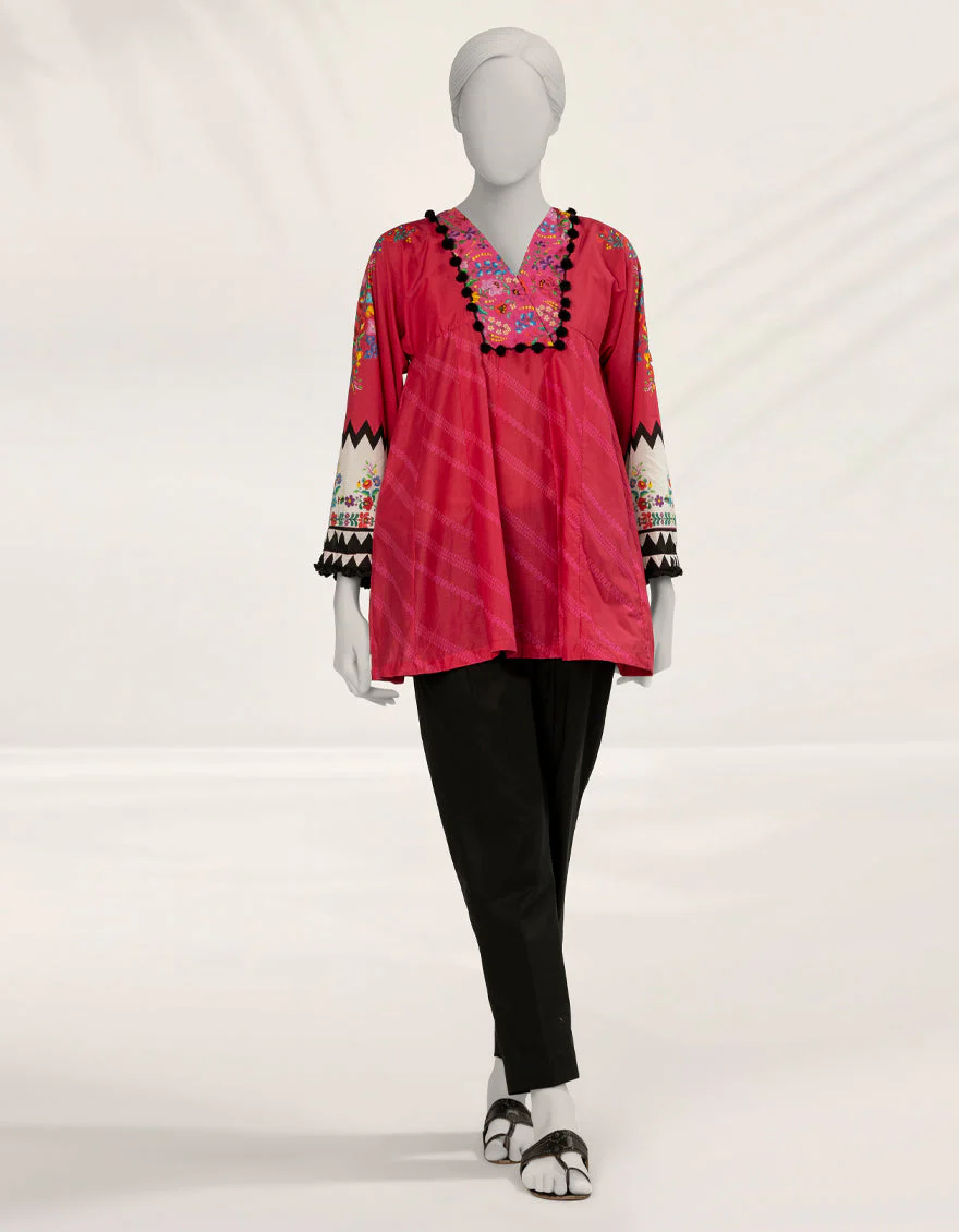 PINK LAWN KURTI | JJLK-S-JSS-25-529 FB/POLISH-4