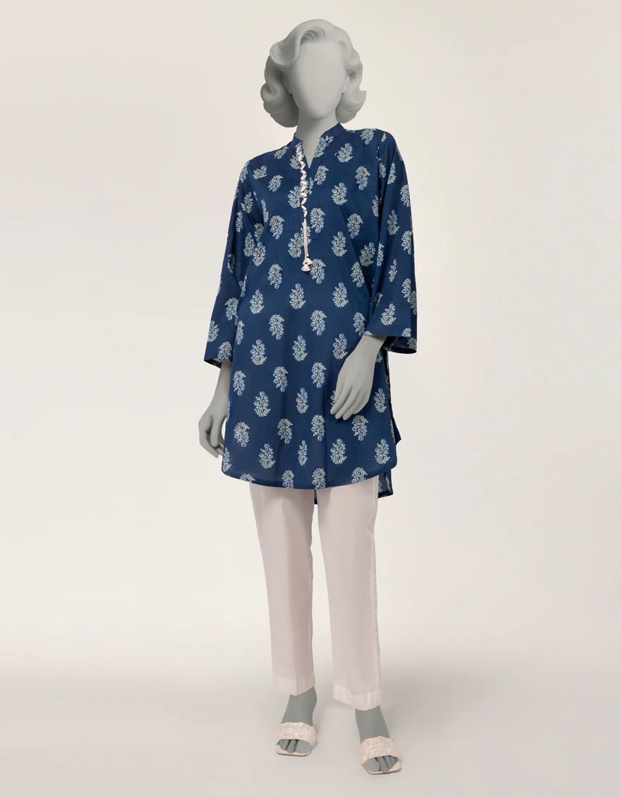 BLUE LAWN KURTI | JJLK-S-JSS-26-586 FB/ASSORTMENT-28