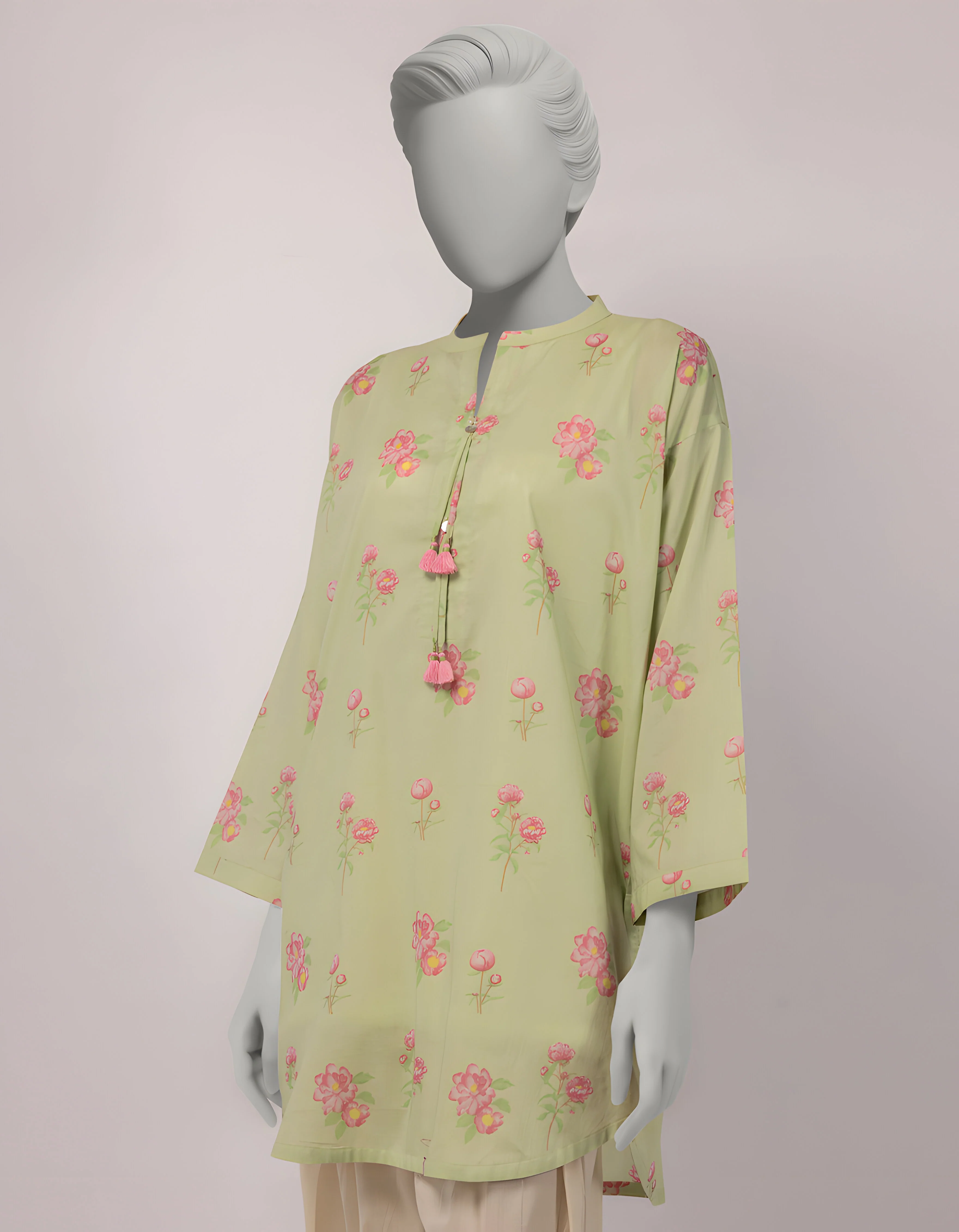 GREEN LAWN KURTI | JJLK-S-JSS-26-592 FB/ASSORTMENT-04 - Image 2