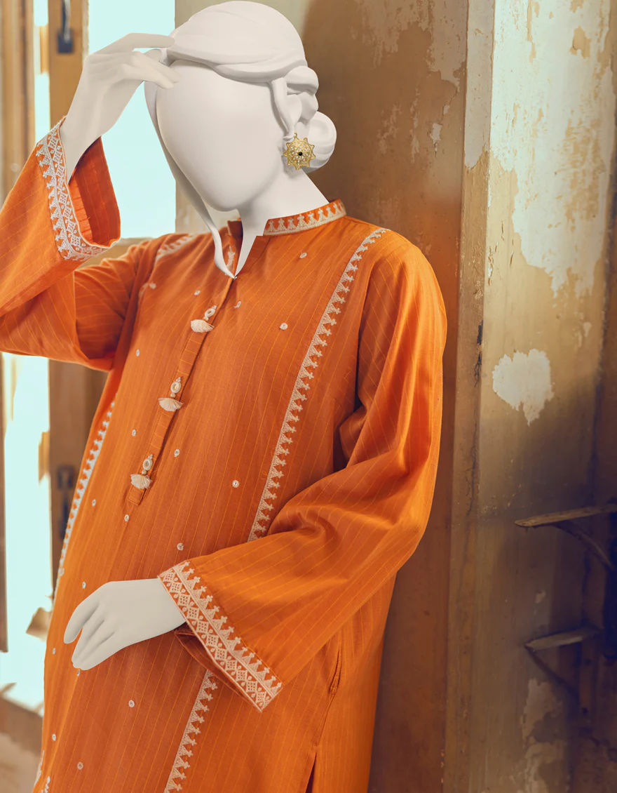 RUST PLAIN KURTI | JJLK-W-JWS-US-22-3021 FB/EMK-013 - Image 3