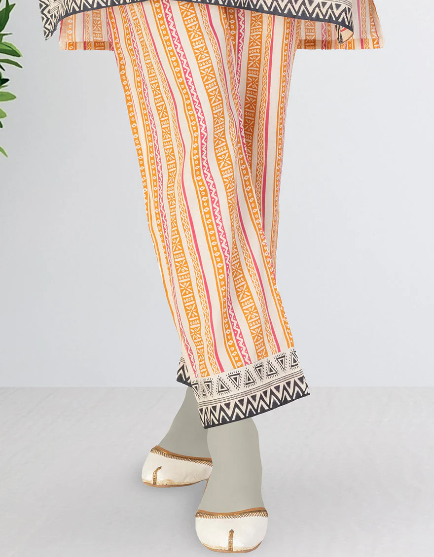 MULTICOLOR LAWN TROUSERS | JJLT-S-25-371 FB/ESSENTIALS-23