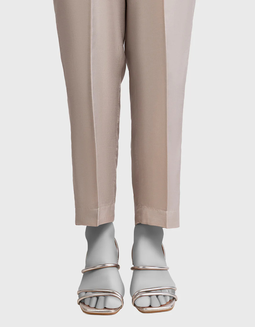 GREY RAW SILK TROUSERS | JJLT-W-25-8078 FB/JH-368