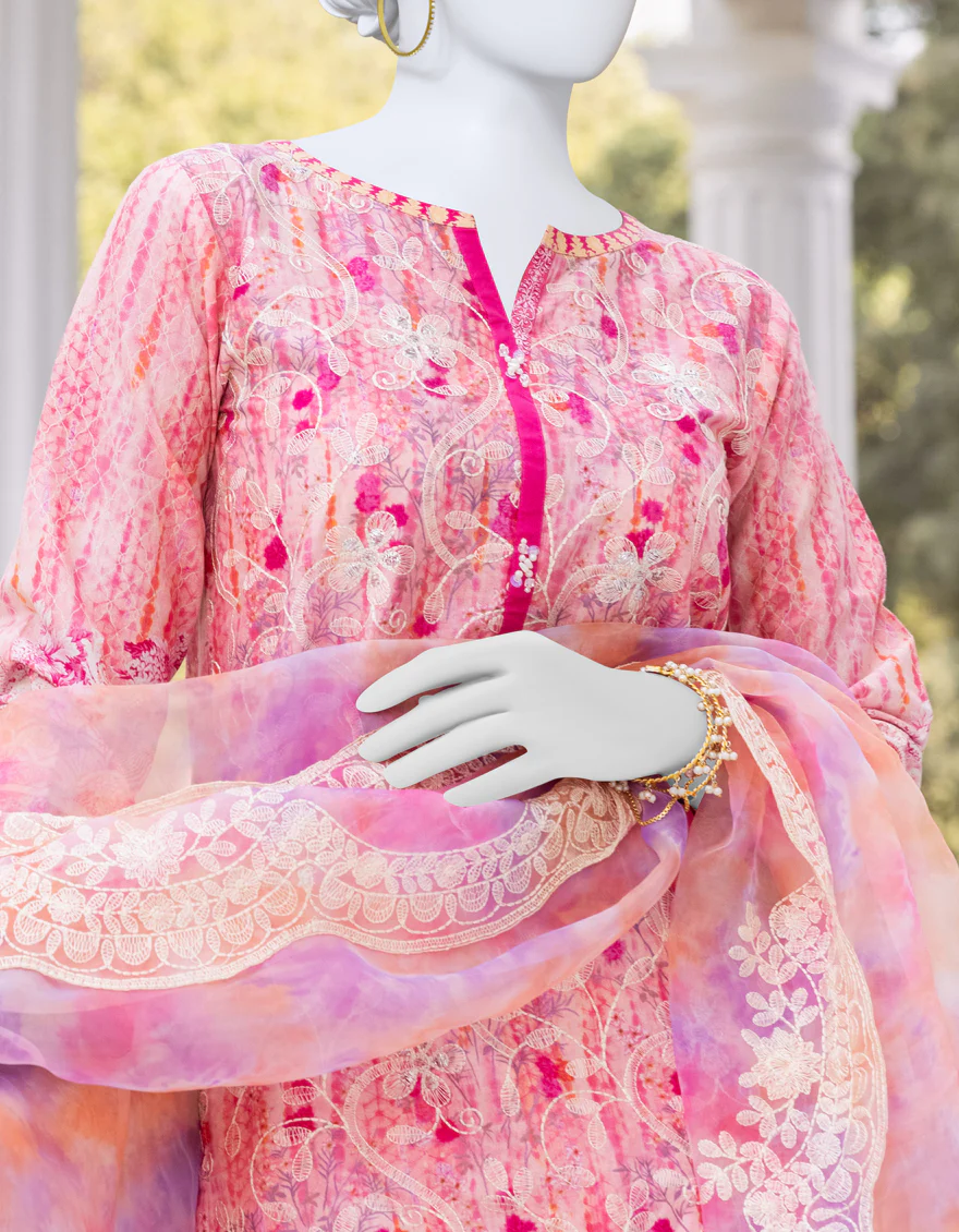 PINK CAMBRIC 3PC STITCHED | JJPW-S-JPWS-US-23-532 FB/ORID - Image 3